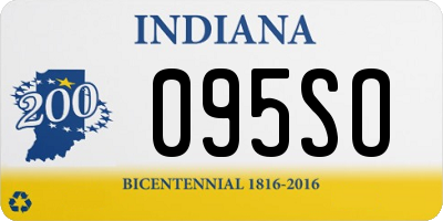 IN license plate 095SO