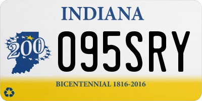 IN license plate 095SRY