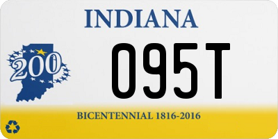 IN license plate 095T