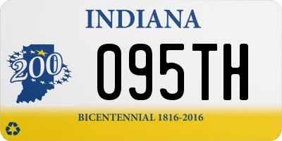 IN license plate 095TH