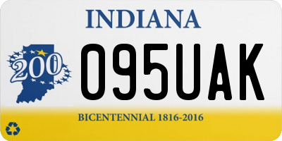 IN license plate 095UAK