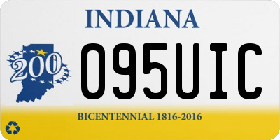 IN license plate 095UIC