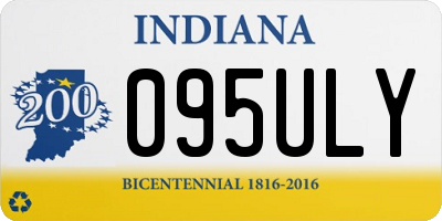 IN license plate 095ULY
