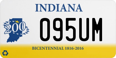 IN license plate 095UM