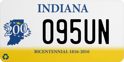 IN license plate 095UN