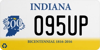 IN license plate 095UP