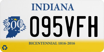 IN license plate 095VFH