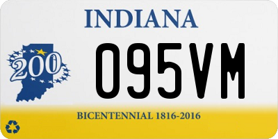 IN license plate 095VM