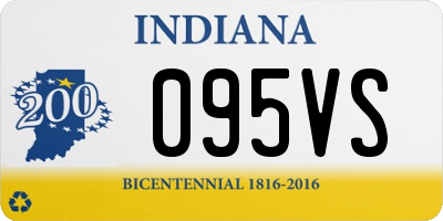 IN license plate 095VS