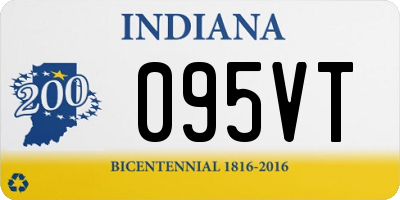 IN license plate 095VT