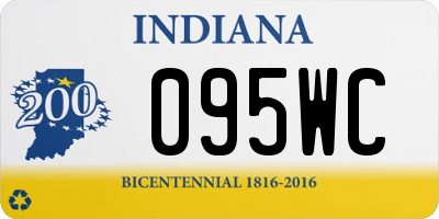 IN license plate 095WC