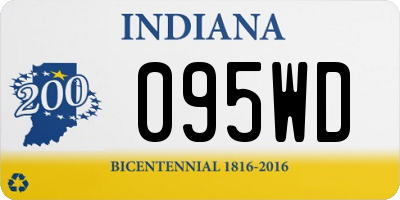 IN license plate 095WD