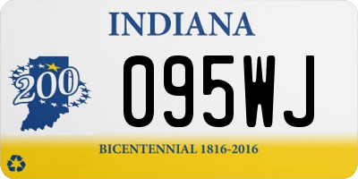 IN license plate 095WJ