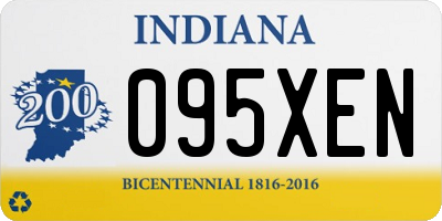 IN license plate 095XEN