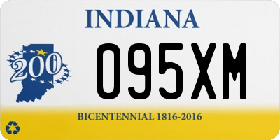 IN license plate 095XM