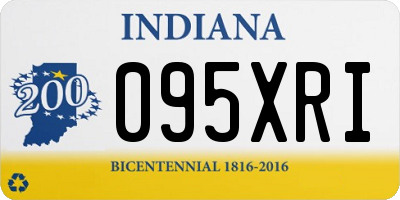 IN license plate 095XRI