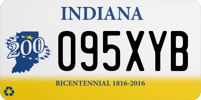 IN license plate 095XYB