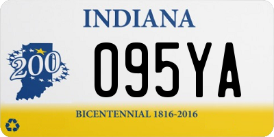 IN license plate 095YA