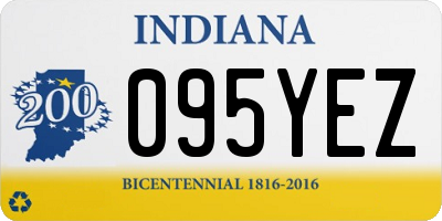 IN license plate 095YEZ