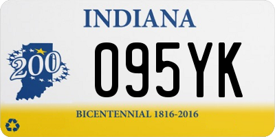 IN license plate 095YK