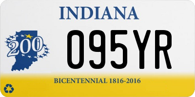 IN license plate 095YR