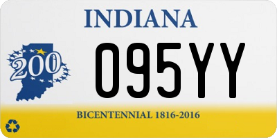 IN license plate 095YY