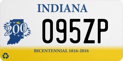 IN license plate 095ZP