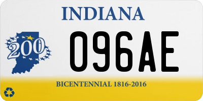 IN license plate 096AE