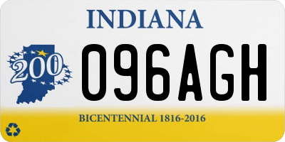 IN license plate 096AGH