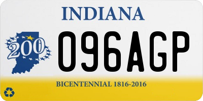 IN license plate 096AGP