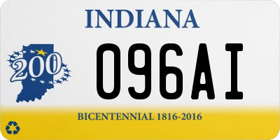 IN license plate 096AI