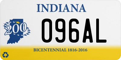 IN license plate 096AL