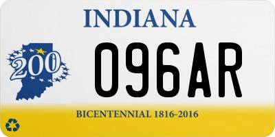 IN license plate 096AR