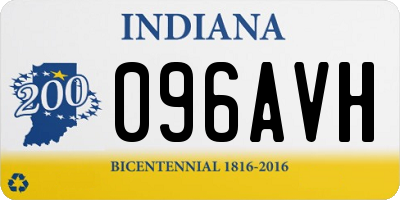 IN license plate 096AVH