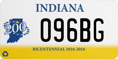 IN license plate 096BG