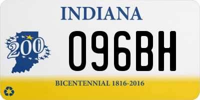 IN license plate 096BH