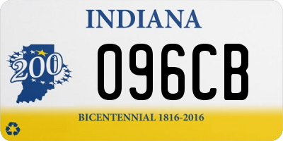 IN license plate 096CB