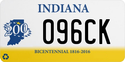 IN license plate 096CK