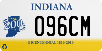 IN license plate 096CM