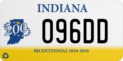 IN license plate 096DD