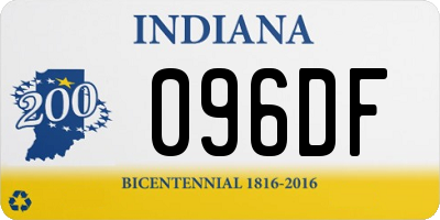 IN license plate 096DF