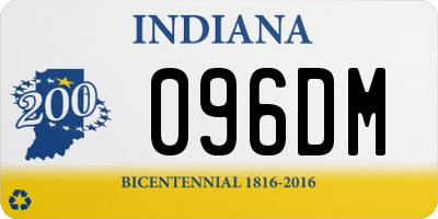 IN license plate 096DM