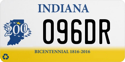 IN license plate 096DR