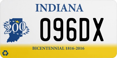 IN license plate 096DX