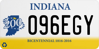 IN license plate 096EGY