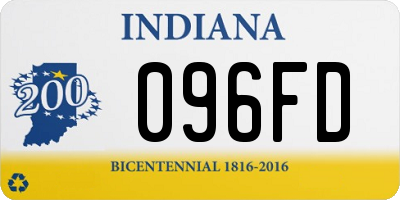 IN license plate 096FD