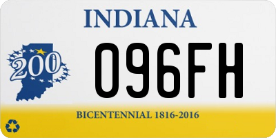 IN license plate 096FH