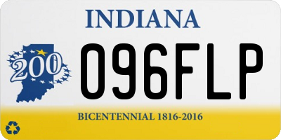 IN license plate 096FLP