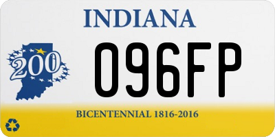 IN license plate 096FP