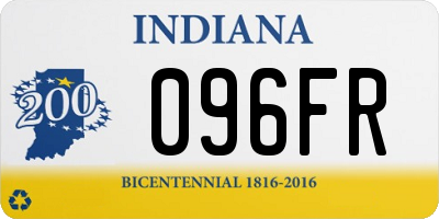 IN license plate 096FR